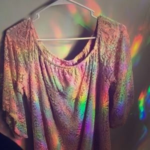 Delicate Pink Lace Dress